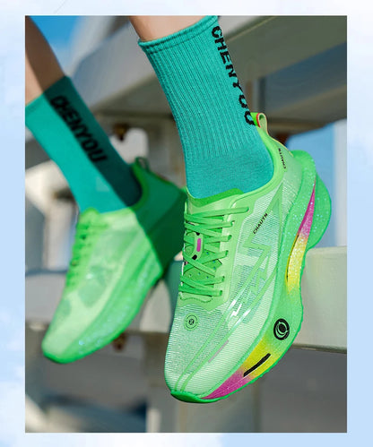 Scarpe da corsa Casual Carbon Board Marathon Uomo Sport Leggero Traspirante Donna Comode Scarpe da ginnastica da palestra per allenamento atletico