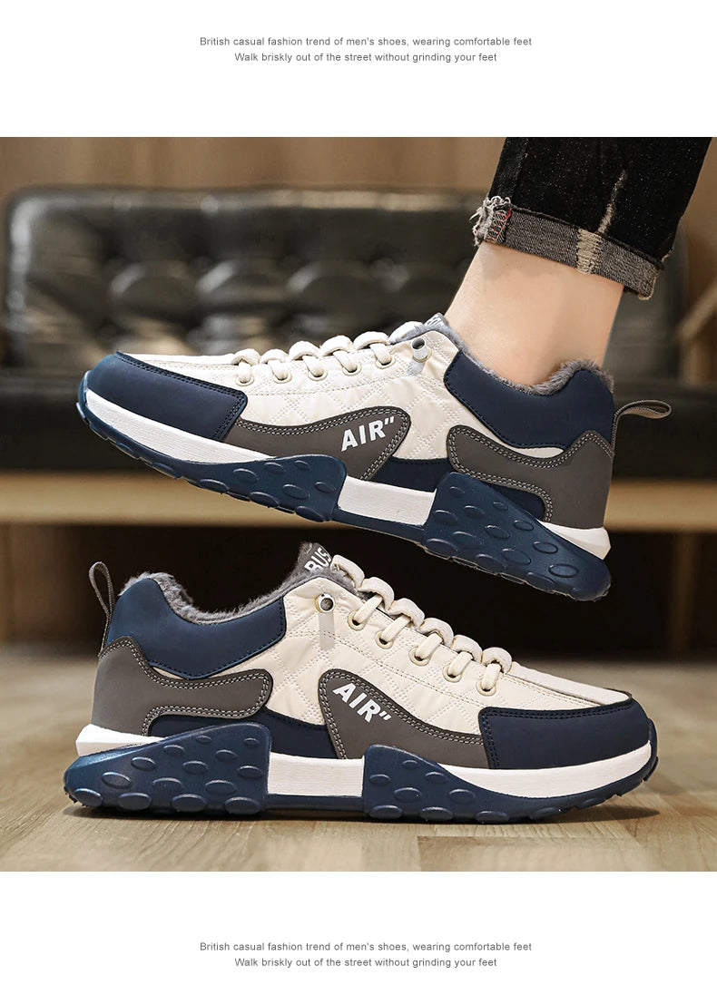 Stivali da uomo 2023 nuove pantofole invernali scarpe da uomo calde scarpe da ginnastica in peluche antiscivolo impermeabili scarpe da tennis maschili stivali da uomo Sneakers invernali