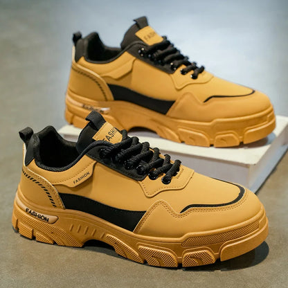 Fipatbu Scarpe sportive casual retrò da uomo in vendita calda Scarpe da ginnastica da esterno di lusso resistenti all'usura in pelle con suola spessa antiscivolo