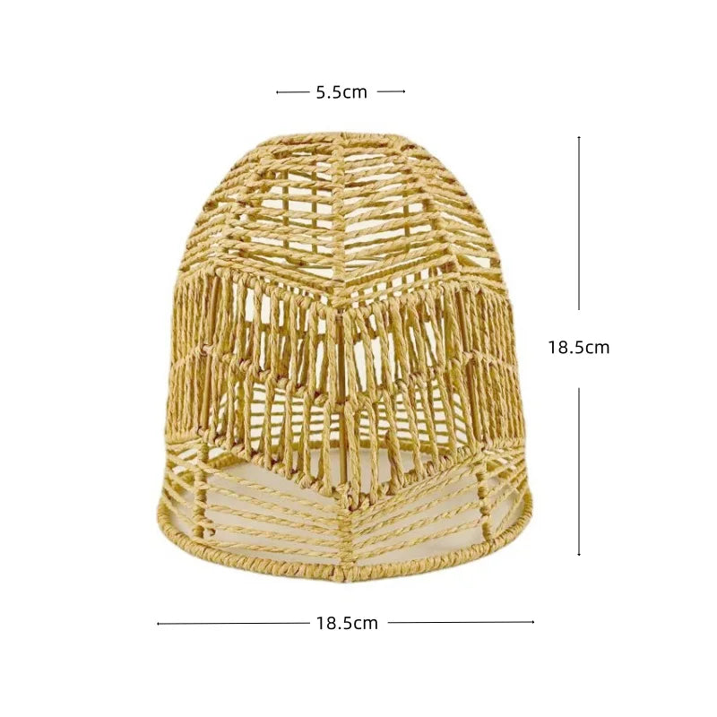 1 paralume intrecciato a mano in rattan, paralume per lampada a sospensione, per bar, hotel, lampada a sospensione per soffitto, per decorazioni di ristoranti e case