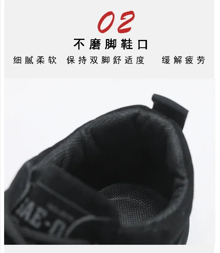 2025 nuove scarpe da uomo scarpe da lavoro antiscivolo traspiranti per sneakers moda maschile scarpe da ginnastica da skateboard per appartamenti da passeggio all'aperto