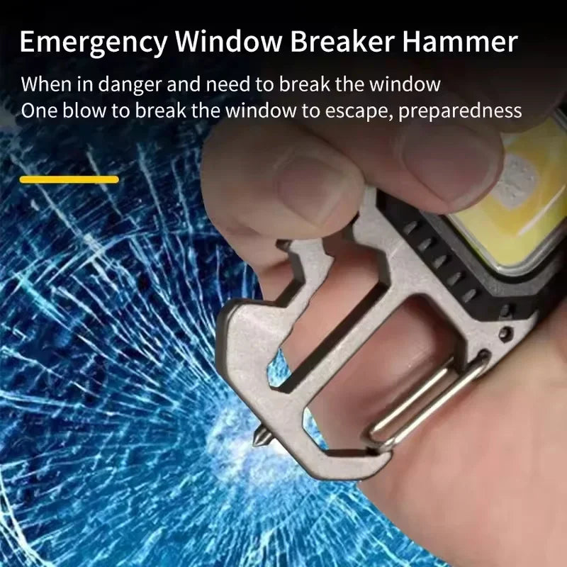 Mini COB LED Light Ultra Light Portachiavi Piccola Torcia Elettrica Luce da Lavoro Luce Forte COB Ultra Light Torcia Elettrica Portatile