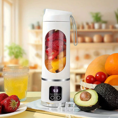 Spremiagrumi portatile per uso domestico, con ricarica wireless, piccolo spremiagrumi per frutta, cubetti di ghiaccio, verdure, frullati salutari, spremiagrumi freschi
