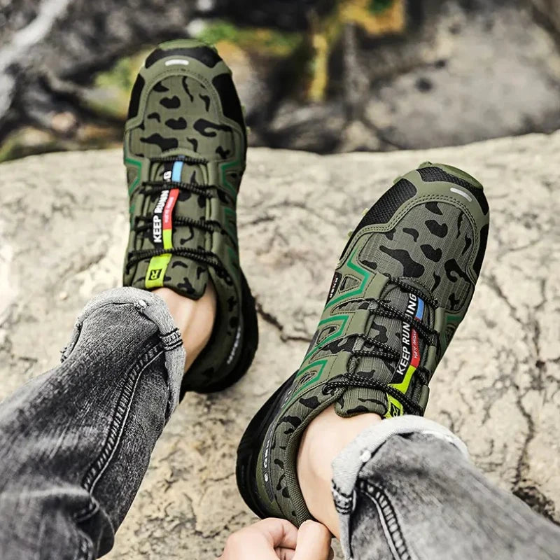 Scarpe sportive casual da uomo Scarpe sportive leggere da esterno Scarpe da trekking traspiranti in mesh Scarpe da campeggio all'aperto Scarpe sportive da passeggio