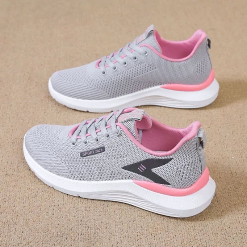Spring and autumn multi-function soft sole for women's sneakers, comfortable casual running shoes breathable and anti-slip
