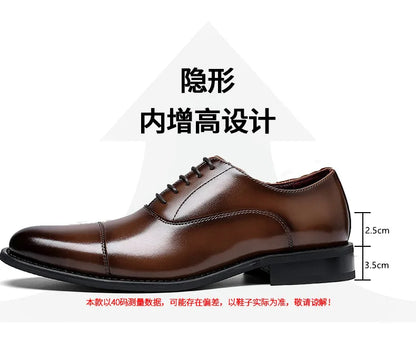 Scarpe eleganti da uomo in vera pelle Scarpe formali da uomo d'affari sociali Derby da matrimonio per uomo Mocassini Oxford italiani di lusso Scarpe eleganti da uomo