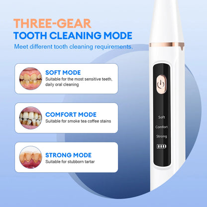 Scaler dentale ad ultrasuoni per denti, rimozione di tartaro, tartaro dentale, pulitore elettrico sonico per denti, rimozione di calcoli dentali