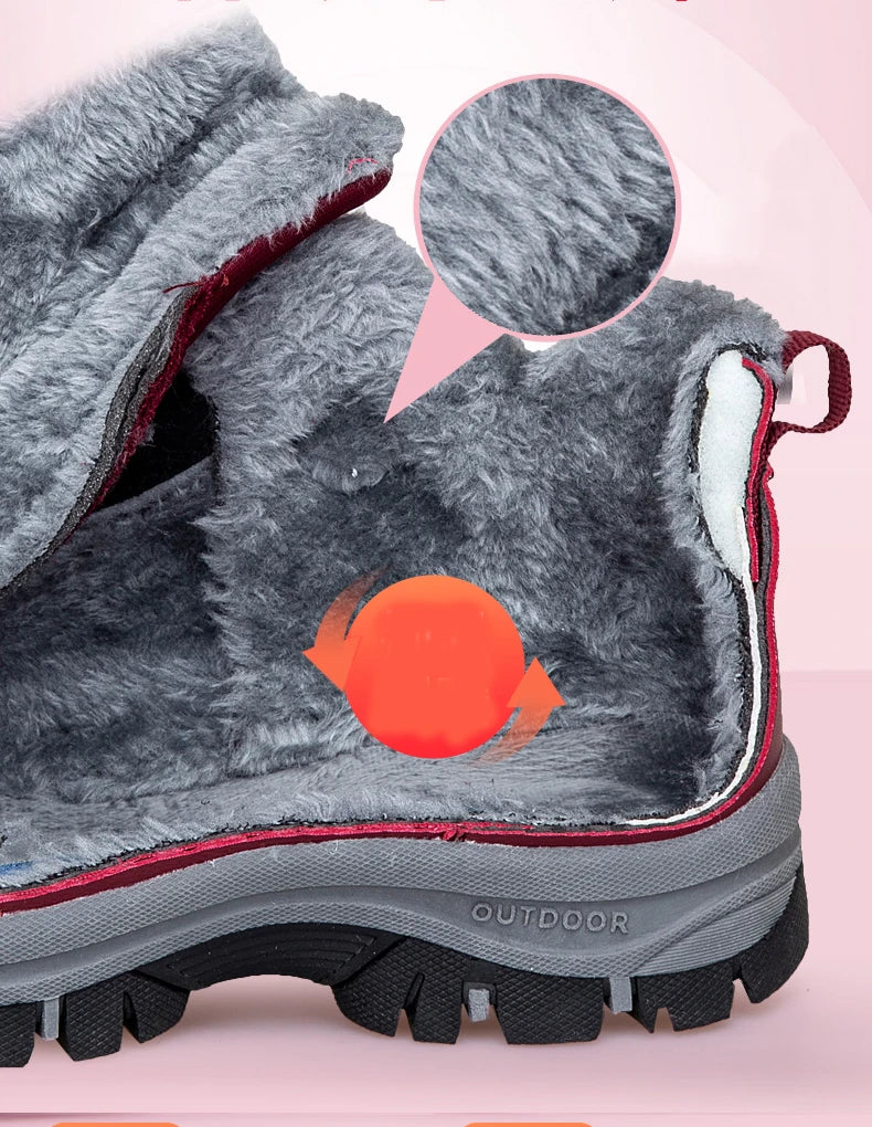 Nuovi stivali invernali impermeabili da donna 2025 Stivali con plateau australiani firmati per stivaletti in pelliccia calda alla caviglia in pelle Stivali di lusso