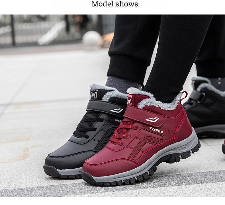 Nuovi stivali invernali impermeabili da donna 2025 Stivali con plateau australiani firmati per stivaletti in pelliccia calda alla caviglia in pelle Stivali di lusso