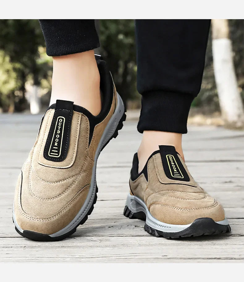 Scarpe sportive da esterno da uomo alla moda Scarpe da ginnastica casual stile coppia facili da indossare Punta tonda Fondo in PVC in pelle sintetica