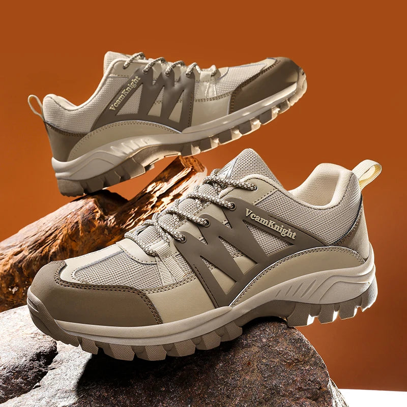 Scarpe casual da uomo Sneakers da montagna Antiscivolo Inverno Moda Pelle Outdoor Off-Road Trail Running Calzature Low Top Primavera Autunno