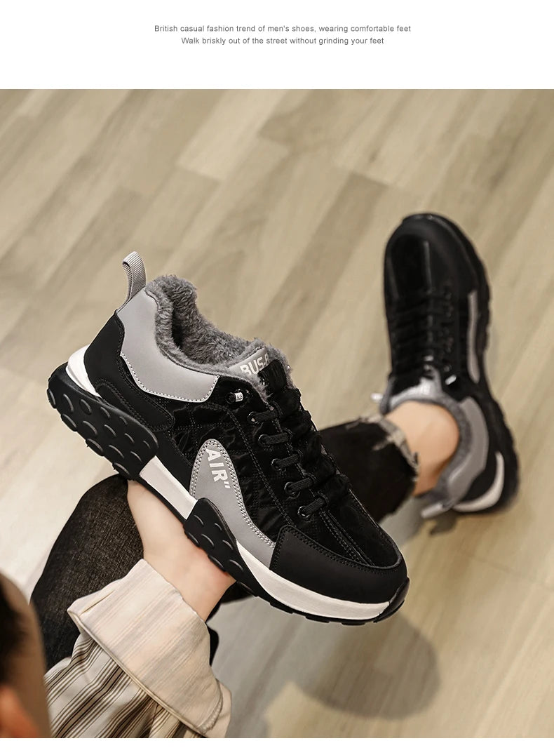 Stivali da uomo 2023 nuove pantofole invernali scarpe da uomo calde scarpe da ginnastica in peluche antiscivolo impermeabili scarpe da tennis maschili stivali da uomo Sneakers invernali