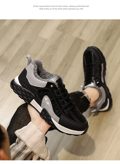 Stivali da uomo 2023 nuove pantofole invernali scarpe da uomo calde scarpe da ginnastica in peluche antiscivolo impermeabili scarpe da tennis maschili stivali da uomo Sneakers invernali