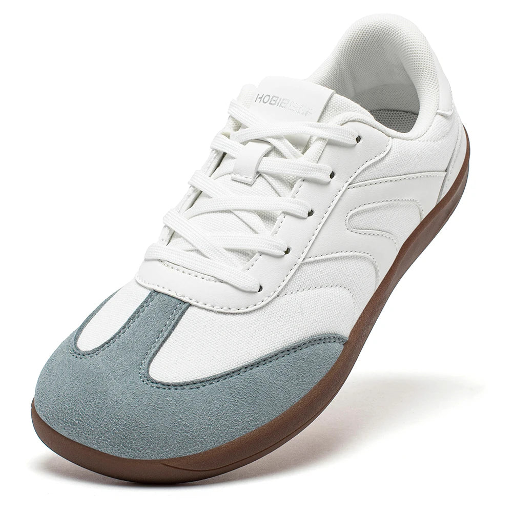 HOBIBEAR Sneakers unisex a piedi nudi Donna Uomo Punta larga Minimalista Zero Drop Scarpe Sneaker casual con lacci antiscivolo