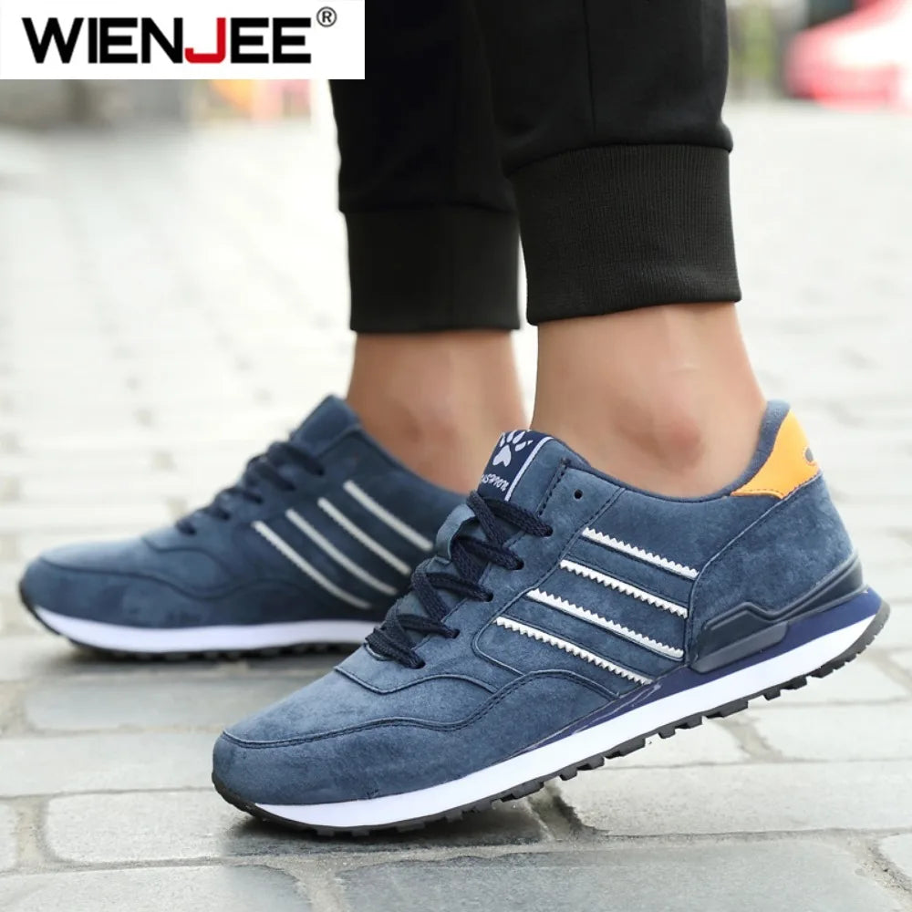 2025 scarpe causali da uomo in pelle artificiale uomo primavera uomo scarpe casual leggere sneakers lac-up appartamenti traspiranti all'aperto Sapato