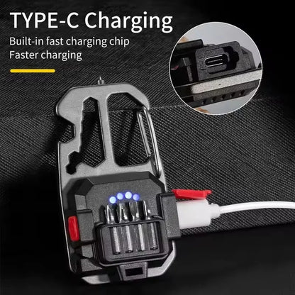 Mini COB LED Light Ultra Light Portachiavi Piccola Torcia Elettrica Luce da Lavoro Luce Forte COB Ultra Light Torcia Elettrica Portatile