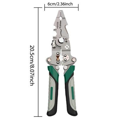 multi-functiSpellafili pieghevole, design a puleggia, spaccalegna multifunzione per elettricisti, pinza per avvolgimento del filo, pinza per crimpare, utensile manuale