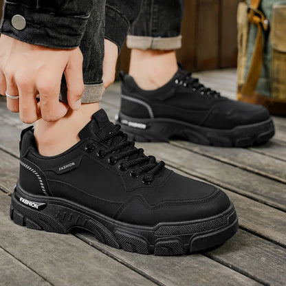 Fipatbu Scarpe sportive casual retrò da uomo in vendita calda Scarpe da ginnastica da esterno di lusso resistenti all'usura in pelle con suola spessa antiscivolo