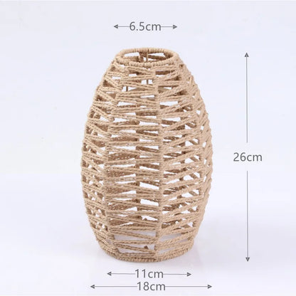 1 paralume intrecciato a mano in rattan, paralume per lampada a sospensione, per bar, hotel, lampada a sospensione per soffitto, per decorazioni di ristoranti e case