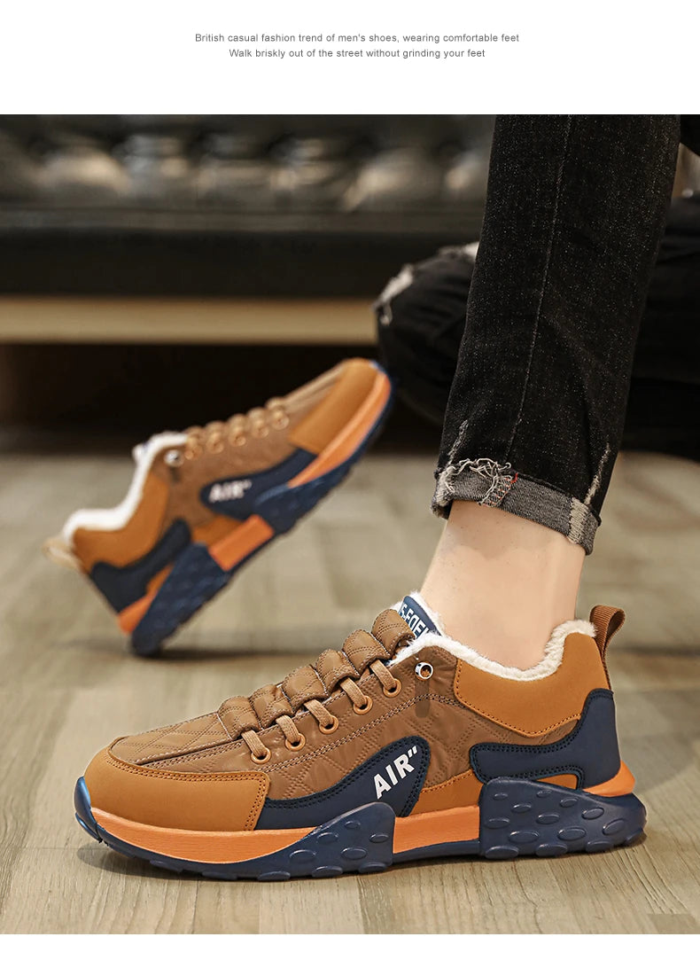 Stivali da uomo 2023 nuove pantofole invernali scarpe da uomo calde scarpe da ginnastica in peluche antiscivolo impermeabili scarpe da tennis maschili stivali da uomo Sneakers invernali