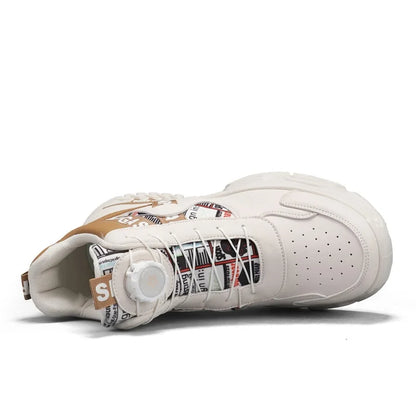 Nuove scarpe da skateboard da uomo Scarpe da ginnastica con piattaforma da viaggio Comode scarpe stringate alla moda Casual 2025 Nuovo autunno Aumento di altezza all'aperto No