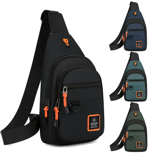 Borsa a tracolla per uomo, per escursioni all'aperto e tempo libero, borsa a tracolla sportiva impermeabile, zaino da viaggio, borsa da petto da uomo, borsa a tracolla