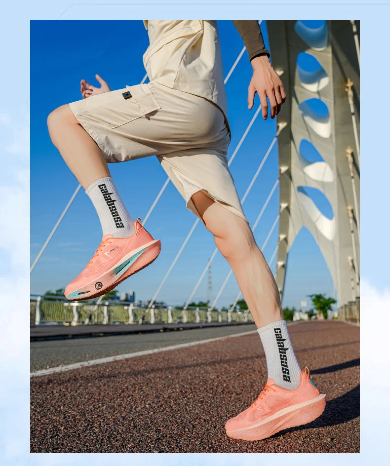 Scarpe da corsa Casual Carbon Board Marathon Uomo Sport Leggero Traspirante Donna Comode Scarpe da ginnastica da palestra per allenamento atletico