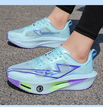 Scarpe da corsa Casual Carbon Board Marathon Uomo Sport Leggero Traspirante Donna Comode Scarpe da ginnastica da palestra per allenamento atletico