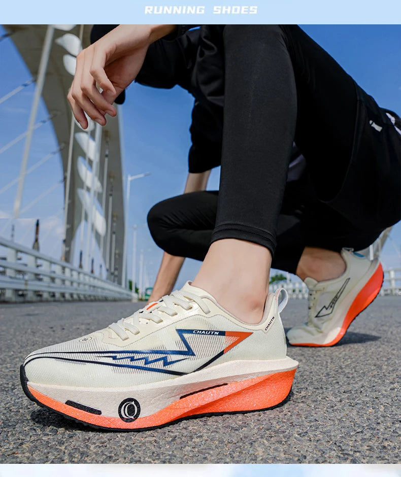 Scarpe da corsa Casual Carbon Board Marathon Uomo Sport Leggero Traspirante Donna Comode Scarpe da ginnastica da palestra per allenamento atletico