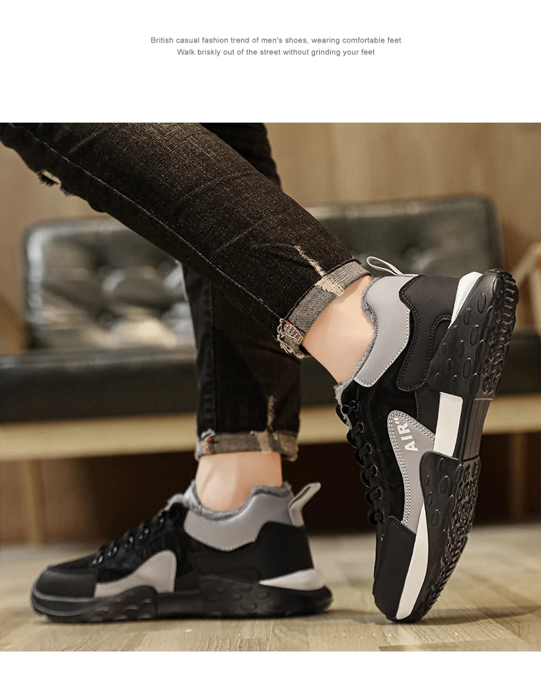 Stivali da uomo 2023 nuove pantofole invernali scarpe da uomo calde scarpe da ginnastica in peluche antiscivolo impermeabili scarpe da tennis maschili stivali da uomo Sneakers invernali