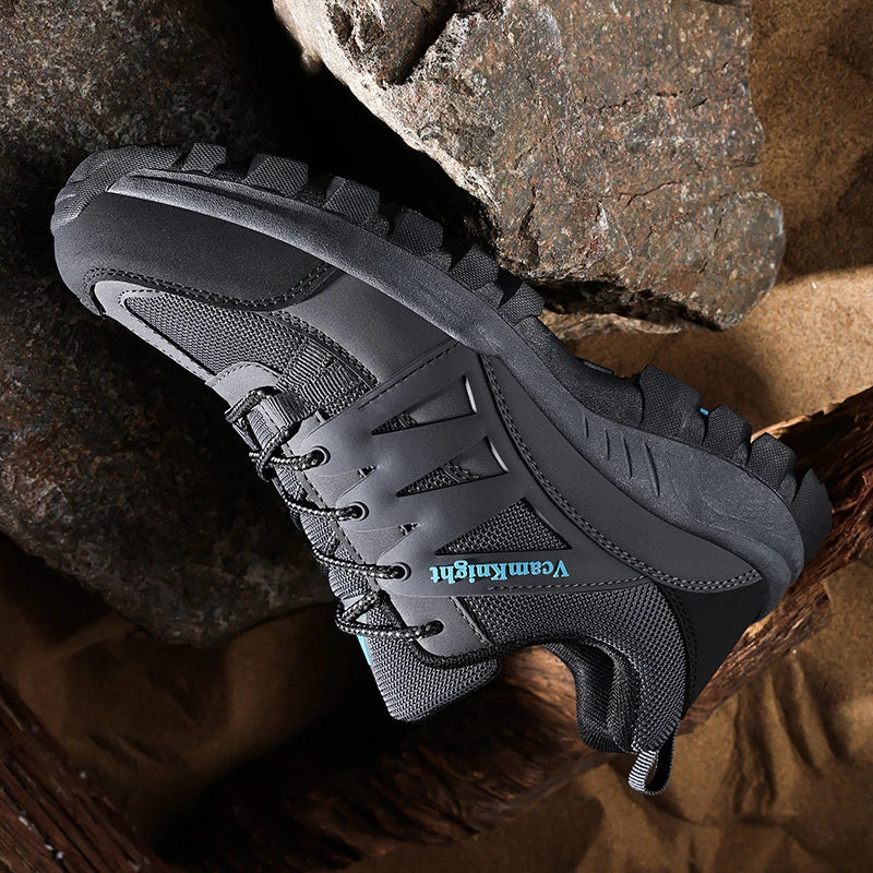 Scarpe casual da uomo Sneakers da montagna Antiscivolo Inverno Moda Pelle Outdoor Off-Road Trail Running Calzature Low Top Primavera Autunno