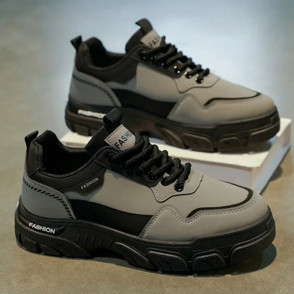 Fipatbu Scarpe sportive casual retrò da uomo in vendita calda Scarpe da ginnastica da esterno di lusso resistenti all'usura in pelle con suola spessa antiscivolo