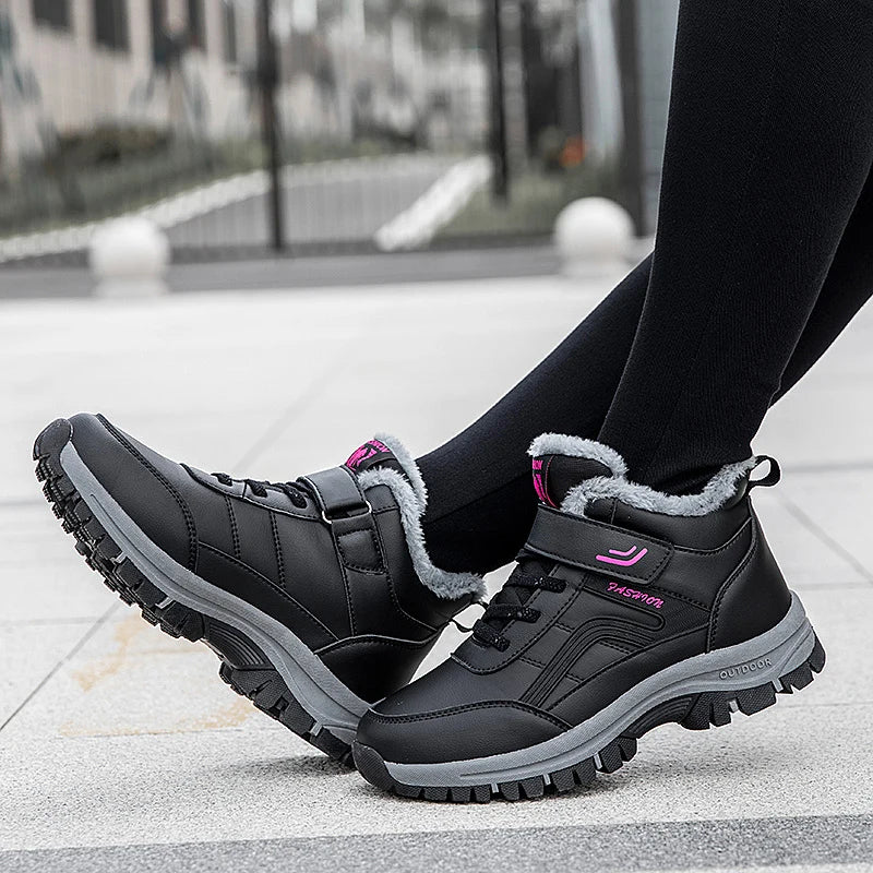 Nuovi stivali invernali impermeabili da donna 2025 Stivali con plateau australiani firmati per stivaletti in pelliccia calda alla caviglia in pelle Stivali di lusso