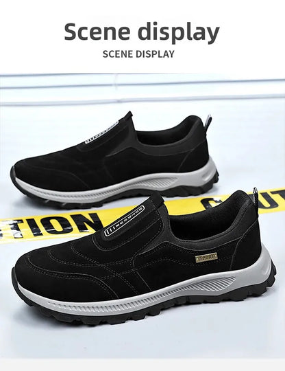 Scarpe sportive da esterno da uomo alla moda Scarpe da ginnastica casual stile coppia facili da indossare Punta tonda Fondo in PVC in pelle sintetica