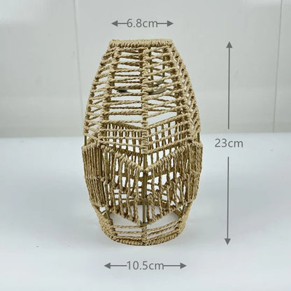 1 paralume intrecciato a mano in rattan, paralume per lampada a sospensione, per bar, hotel, lampada a sospensione per soffitto, per decorazioni di ristoranti e case