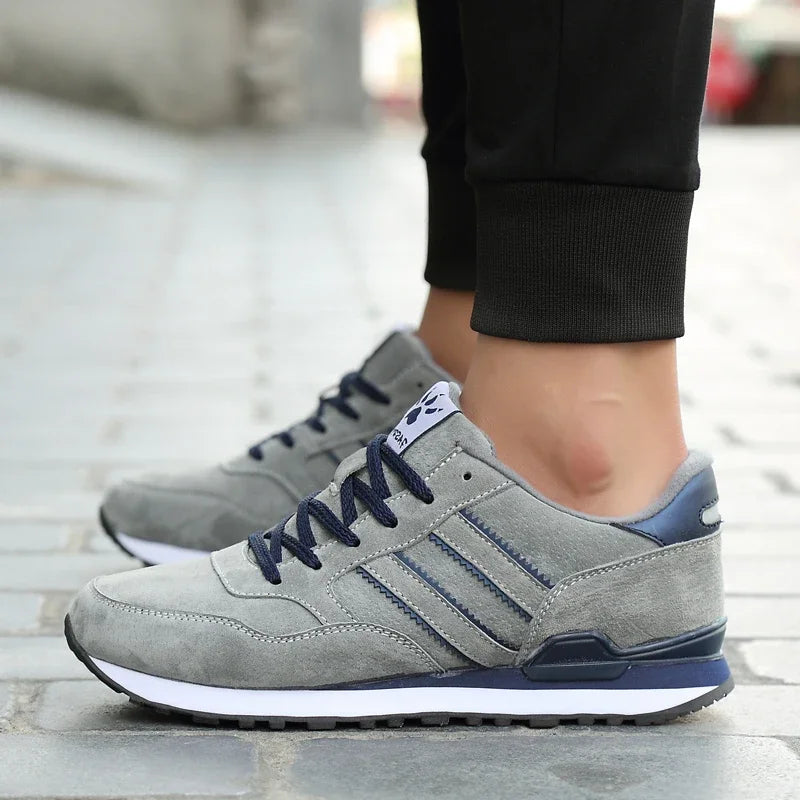 2025 scarpe causali da uomo in pelle artificiale uomo primavera uomo scarpe casual leggere sneakers lac-up appartamenti traspiranti all'aperto Sapato