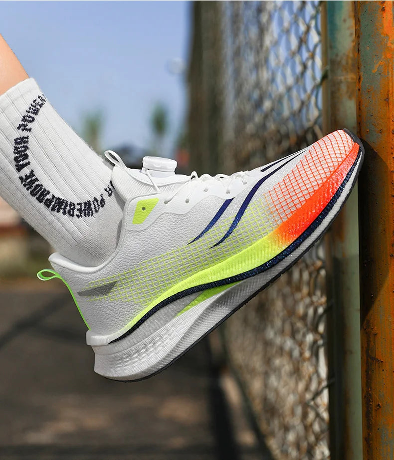 Marathon Carbon Plate Cuscino d'aria Scarpe da corsa sportive da uomo Scarpe da ginnastica antiscivolo comode e leggere da donna