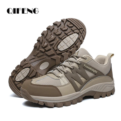 Scarpe casual da uomo Sneakers da montagna Antiscivolo Inverno Moda Pelle Outdoor Off-Road Trail Running Calzature Low Top Primavera Autunno