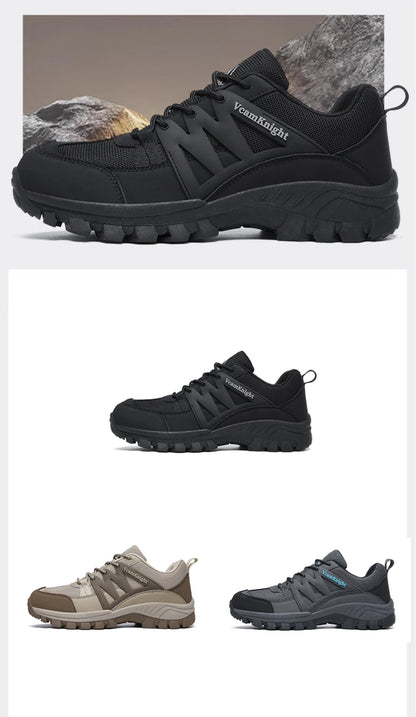 Scarpe casual da uomo Sneakers da montagna Antiscivolo Inverno Moda Pelle Outdoor Off-Road Trail Running Calzature Low Top Primavera Autunno