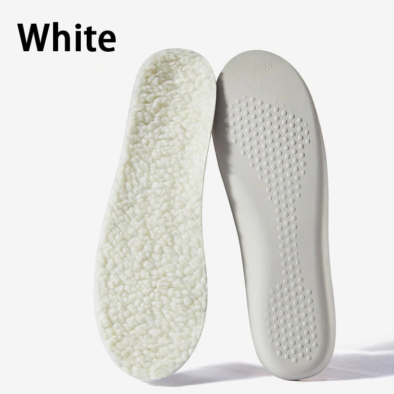 unisex Lattice Lambswool Sottopiede Scarpe di cotone Calore invernale Solette Suola morbida per scarpe Peluche spesso Ammortizzante Rilievi per scarpe 1 paio