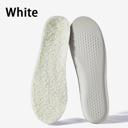 unisex Lattice Lambswool Sottopiede Scarpe di cotone Calore invernale Solette Suola morbida per scarpe Peluche spesso Ammortizzante Rilievi per scarpe 1 paio