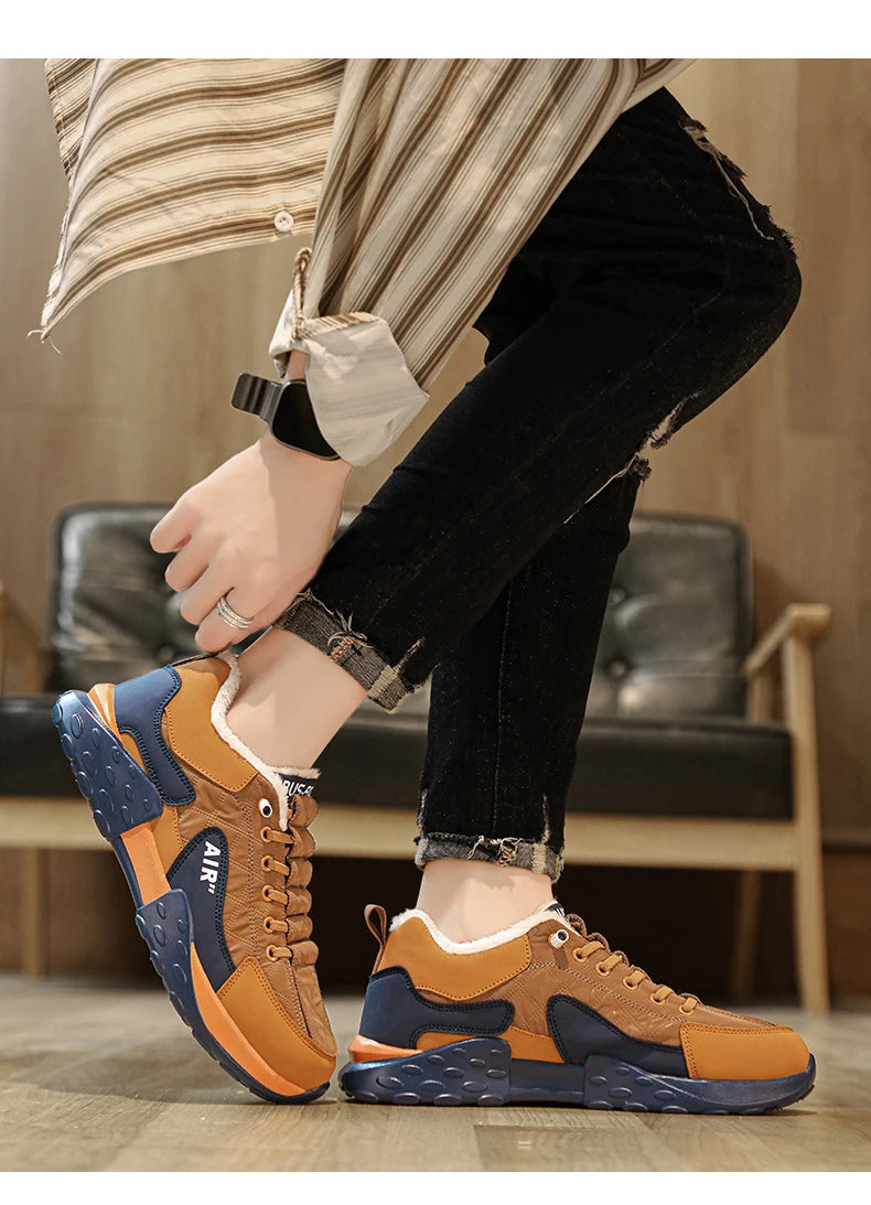 Stivali da uomo 2023 nuove pantofole invernali scarpe da uomo calde scarpe da ginnastica in peluche antiscivolo impermeabili scarpe da tennis maschili stivali da uomo Sneakers invernali