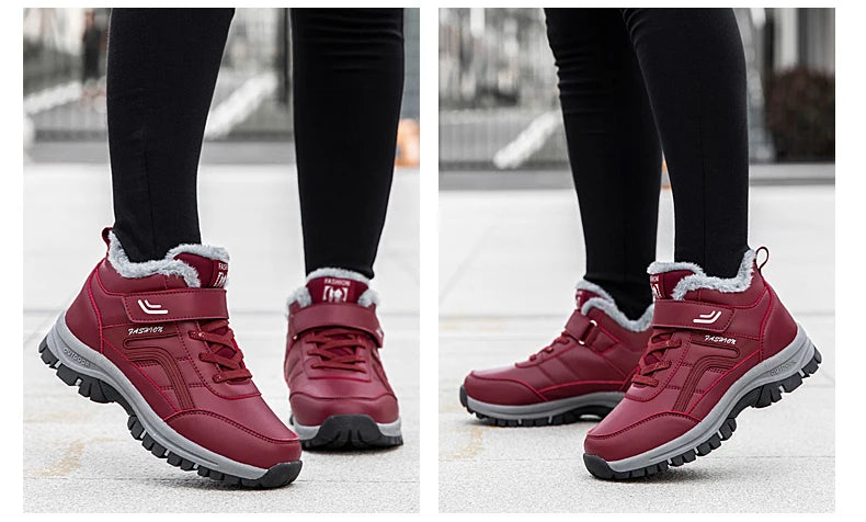 Nuovi stivali invernali impermeabili da donna 2025 Stivali con plateau australiani firmati per stivaletti in pelliccia calda alla caviglia in pelle Stivali di lusso