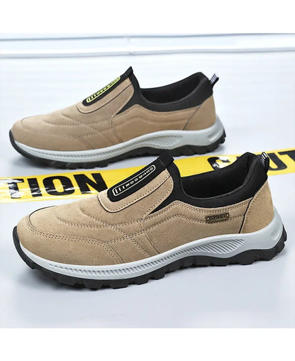 Scarpe sportive da esterno da uomo alla moda Scarpe da ginnastica casual stile coppia facili da indossare Punta tonda Fondo in PVC in pelle sintetica