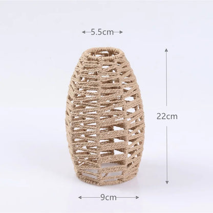 1 paralume intrecciato a mano in rattan, paralume per lampada a sospensione, per bar, hotel, lampada a sospensione per soffitto, per decorazioni di ristoranti e case