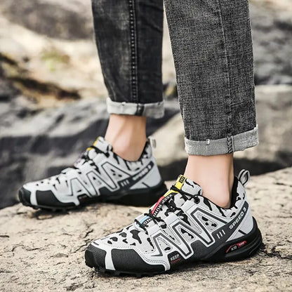 Scarpe sportive casual da uomo Scarpe sportive leggere da esterno Scarpe da trekking traspiranti in mesh Scarpe da campeggio all'aperto Scarpe sportive da passeggio