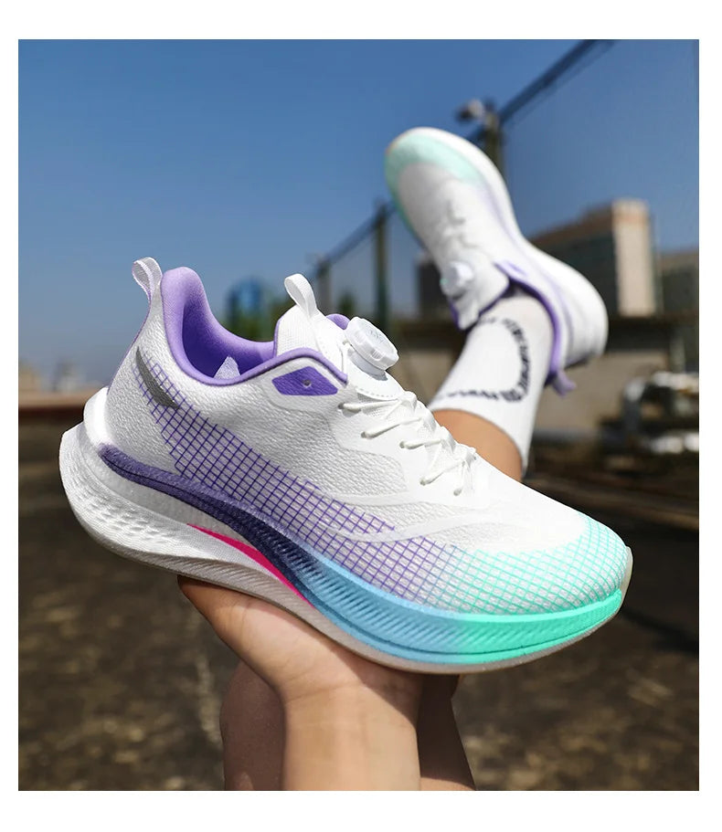 Marathon Carbon Plate Cuscino d'aria Scarpe da corsa sportive da uomo Scarpe da ginnastica antiscivolo comode e leggere da donna