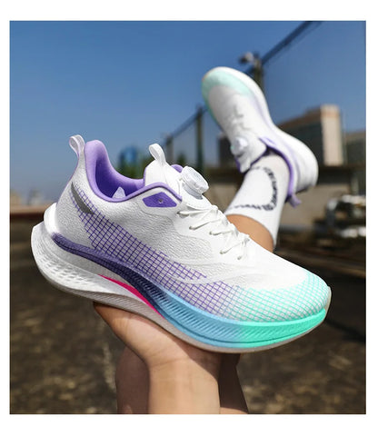 Marathon Carbon Plate Cuscino d'aria Scarpe da corsa sportive da uomo Scarpe da ginnastica antiscivolo comode e leggere da donna