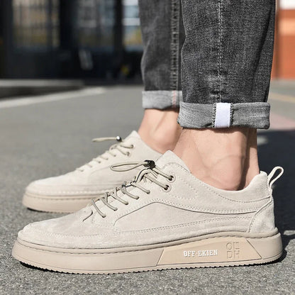 Scarpe da uomo moda Mocassini in vera pelle Traspirante Autunno stringate comode scarpe casual Scarpe da ginnastica da uomo all'aperto