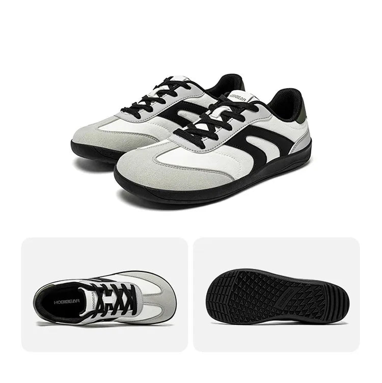 HOBIBEAR Sneakers unisex a piedi nudi Donna Uomo Punta larga Minimalista Zero Drop Scarpe Sneaker casual con lacci antiscivolo